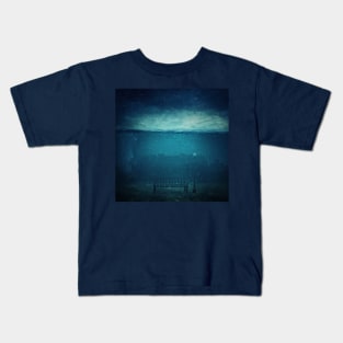 blue city underwater Kids T-Shirt